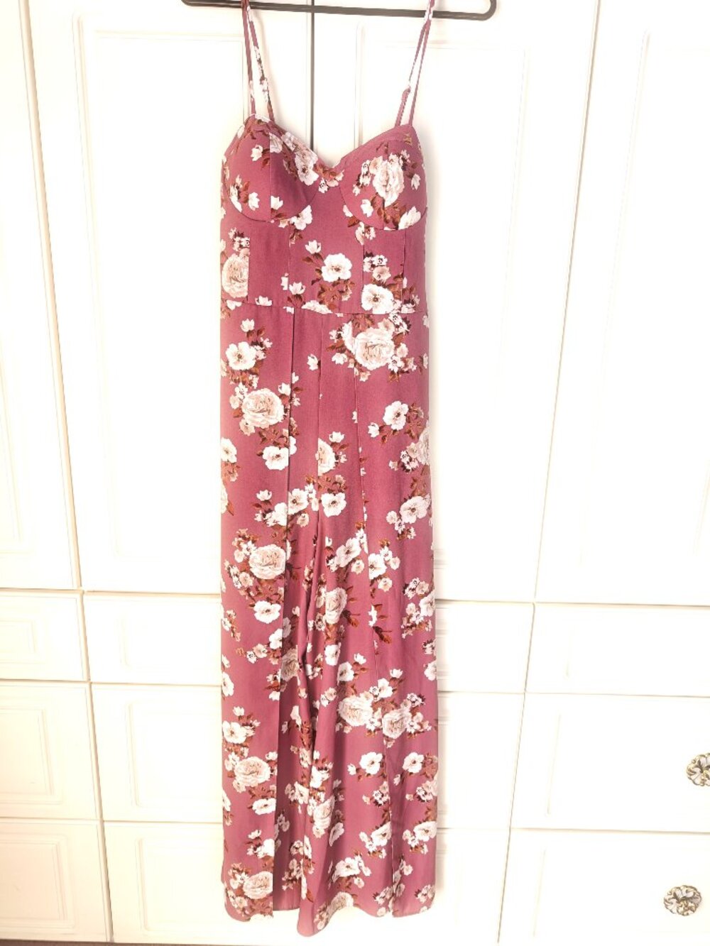 Xhilaration Pink/White Floral Romper, Size Small, New